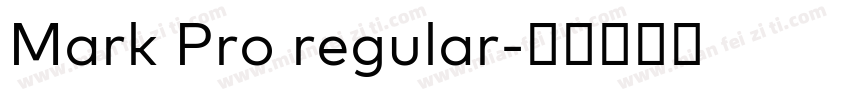 Mark Pro regular字体转换